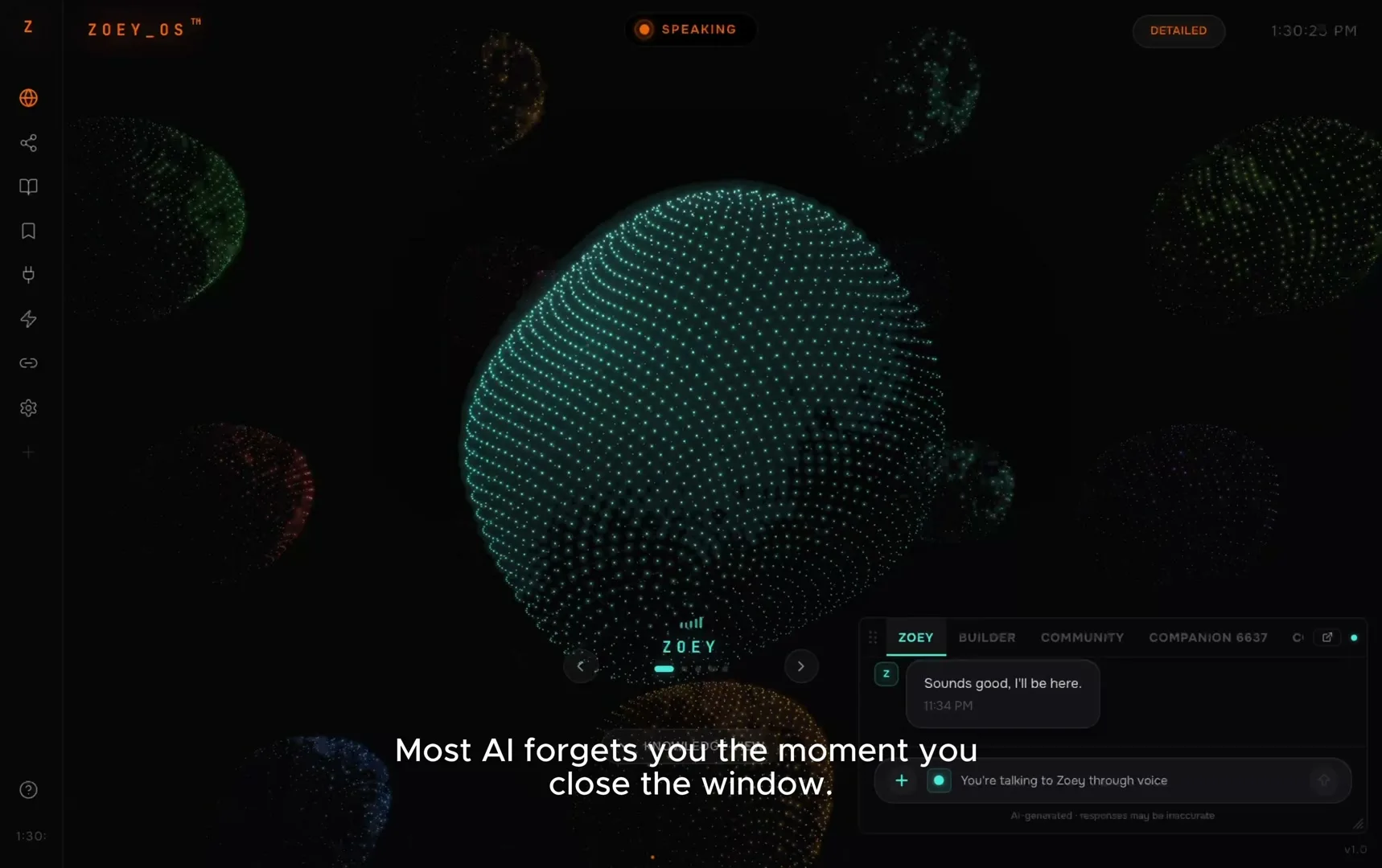 Zoey OS explainer — a walkthrough of the living 3D workspace.